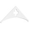 Ekena Millwork Pitch Turner Architectural Grade PVC Gable Pediment, 48"W x 18"H x 1"P (9/12) GPP048X018X100TUR - alternate 1